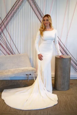 Simple Long Sleeves Wedding Dresses 2019 Spring
