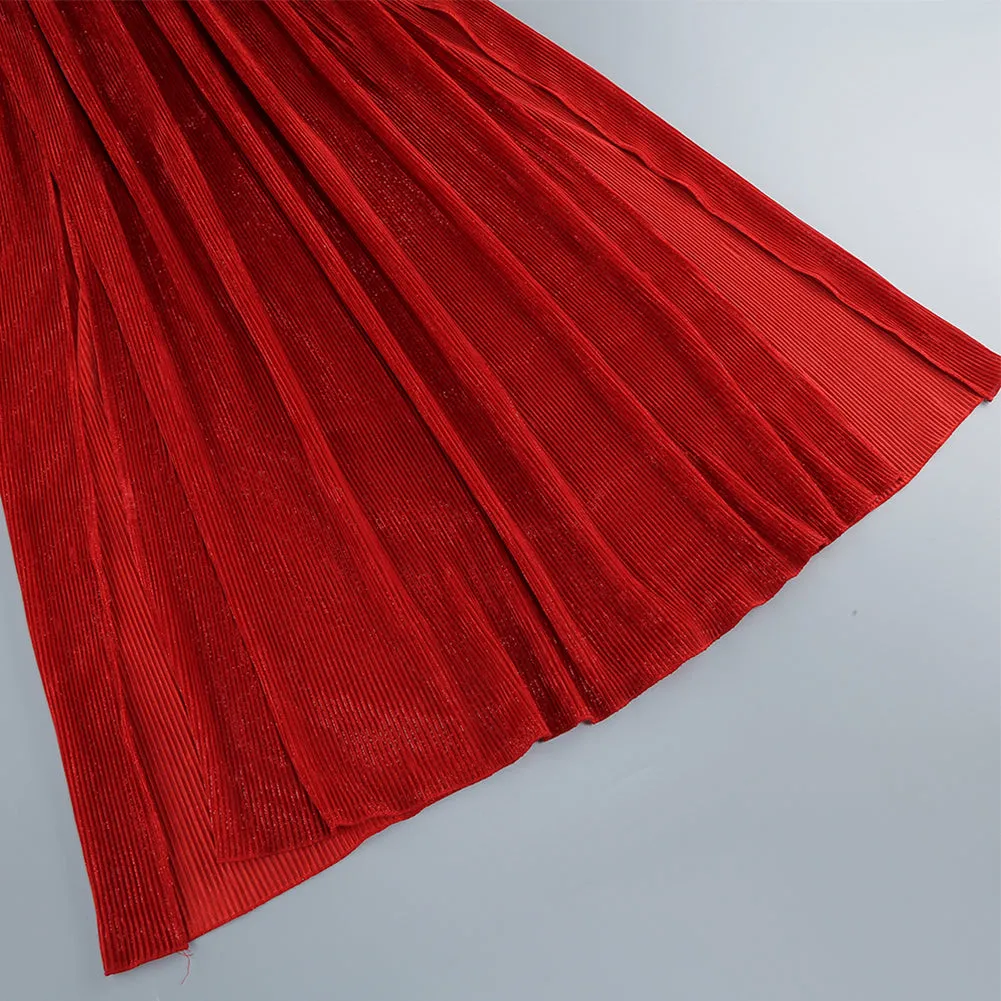 Sleeveless Ruched Maxi Dress KLYF1284