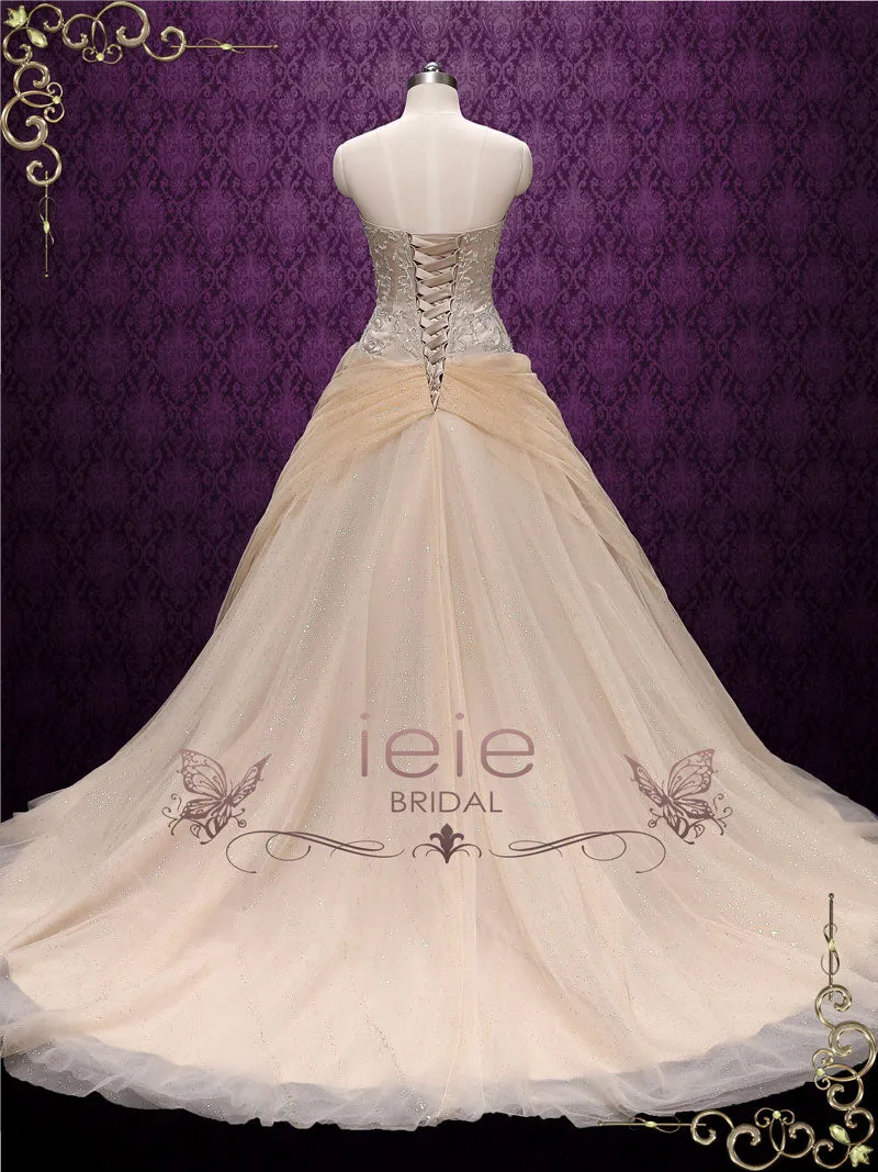 Strapless Beauty and the Beast Wedding Dress | Belle