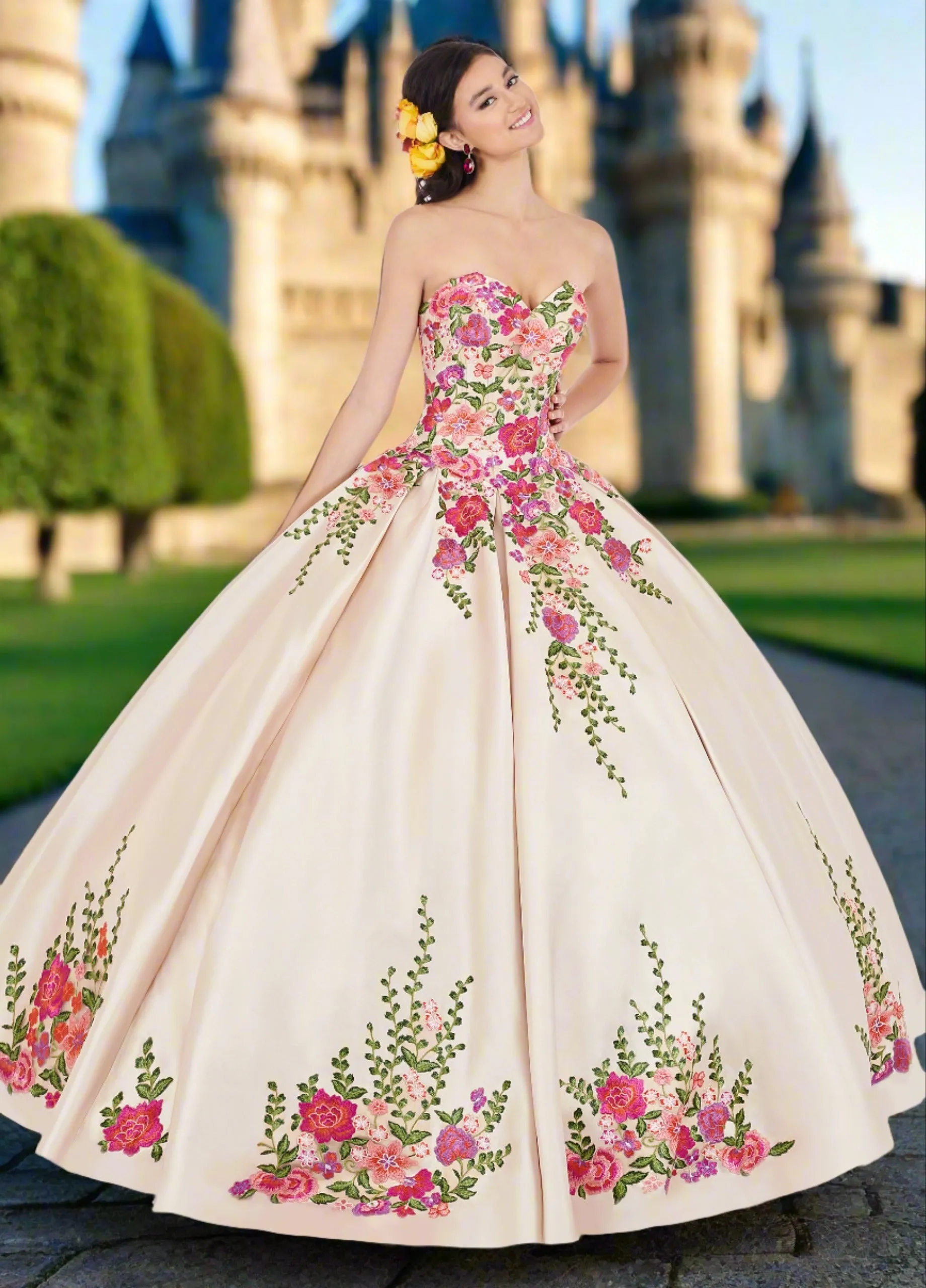 Strapless Mikado Ballgown