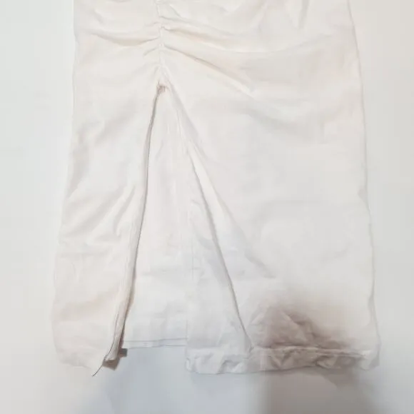 Superdown Brynn Ruched Midi Dress in White XS