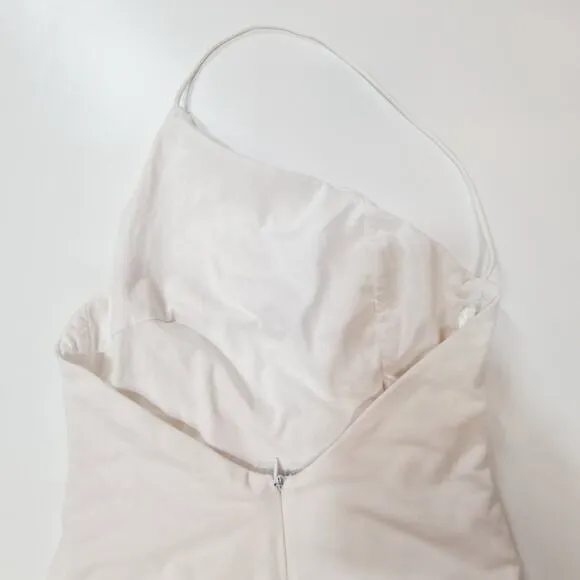 Superdown Brynn Ruched Midi Dress in White XS