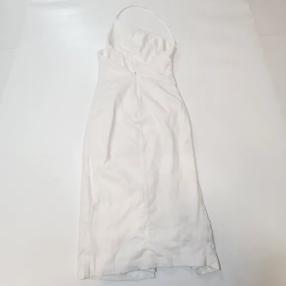 Superdown Brynn Ruched Midi Dress in White XS