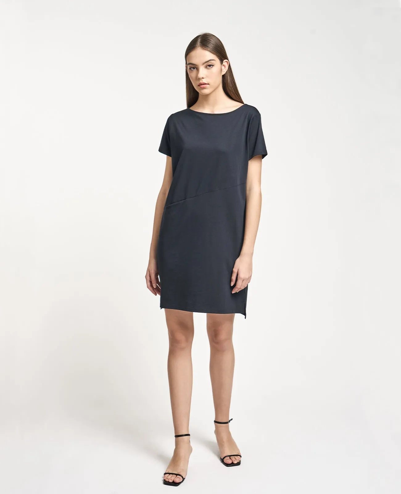 Supima Boat Neck Tee Dress