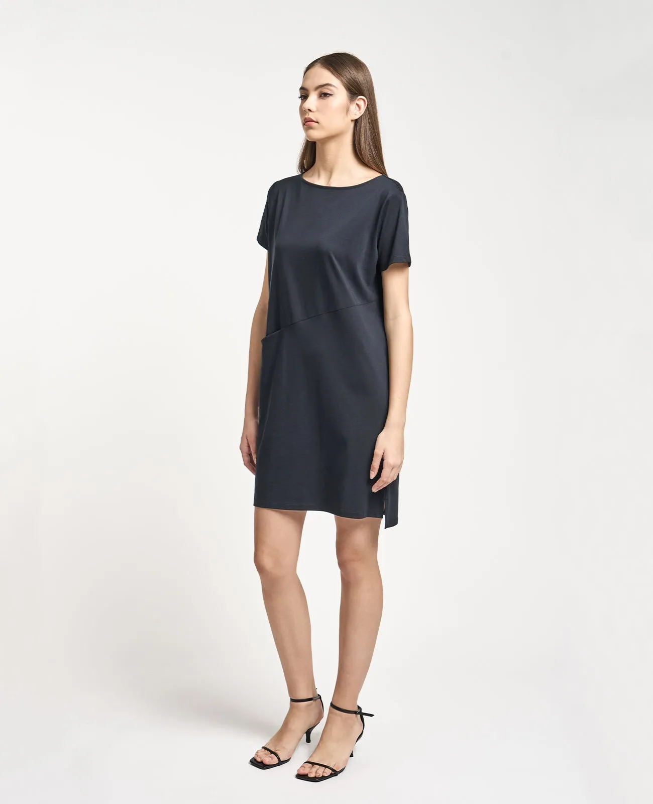 Supima Boat Neck Tee Dress