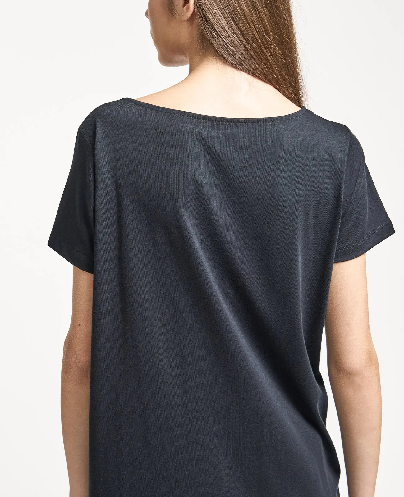 Supima Boat Neck Tee Dress