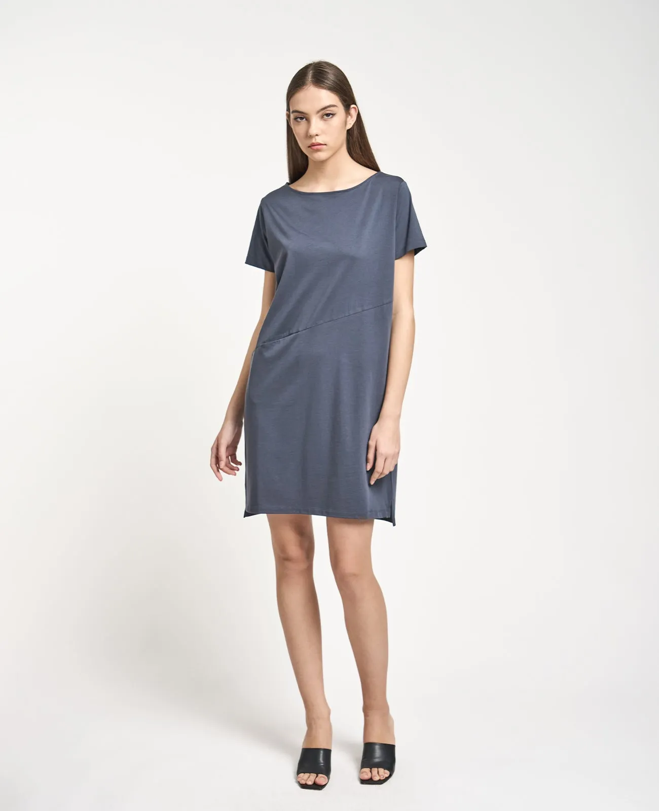 Supima Boat Neck Tee Dress