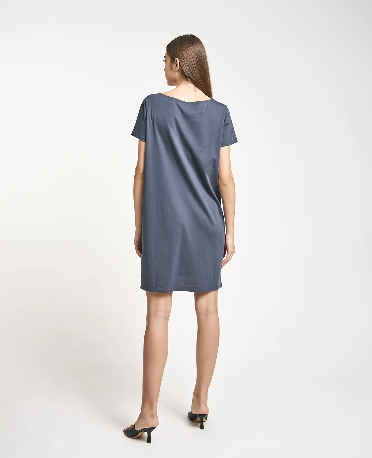 Supima Boat Neck Tee Dress