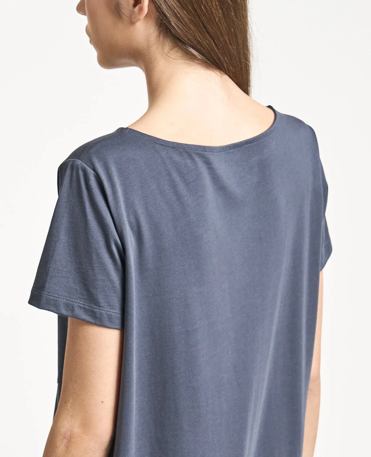 Supima Boat Neck Tee Dress