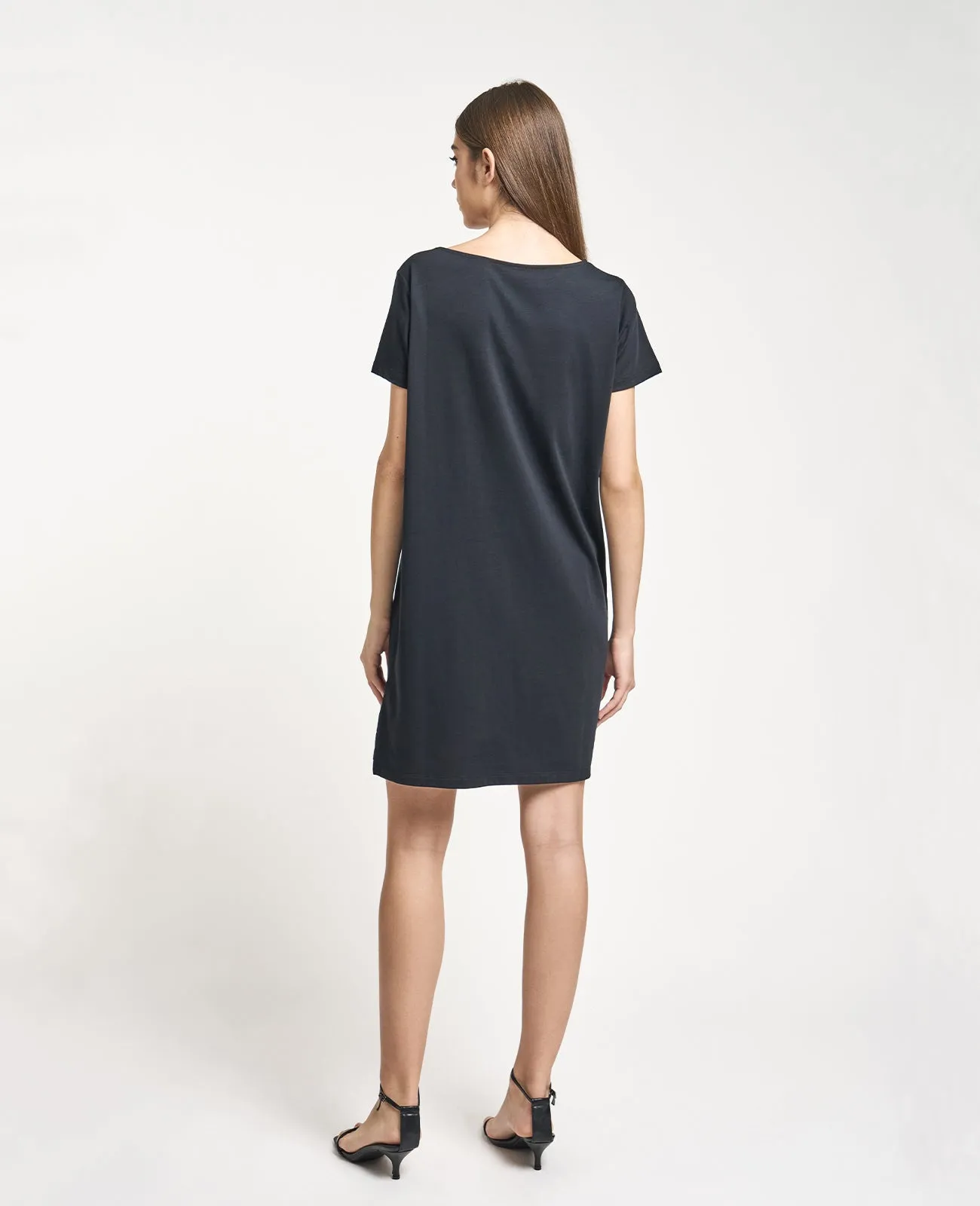 Supima Boat Neck Tee Dress