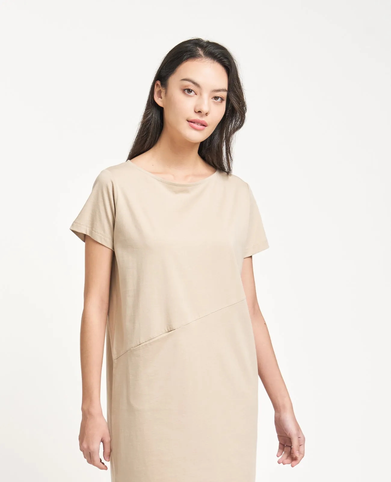 Supima Boat Neck Tee Dress