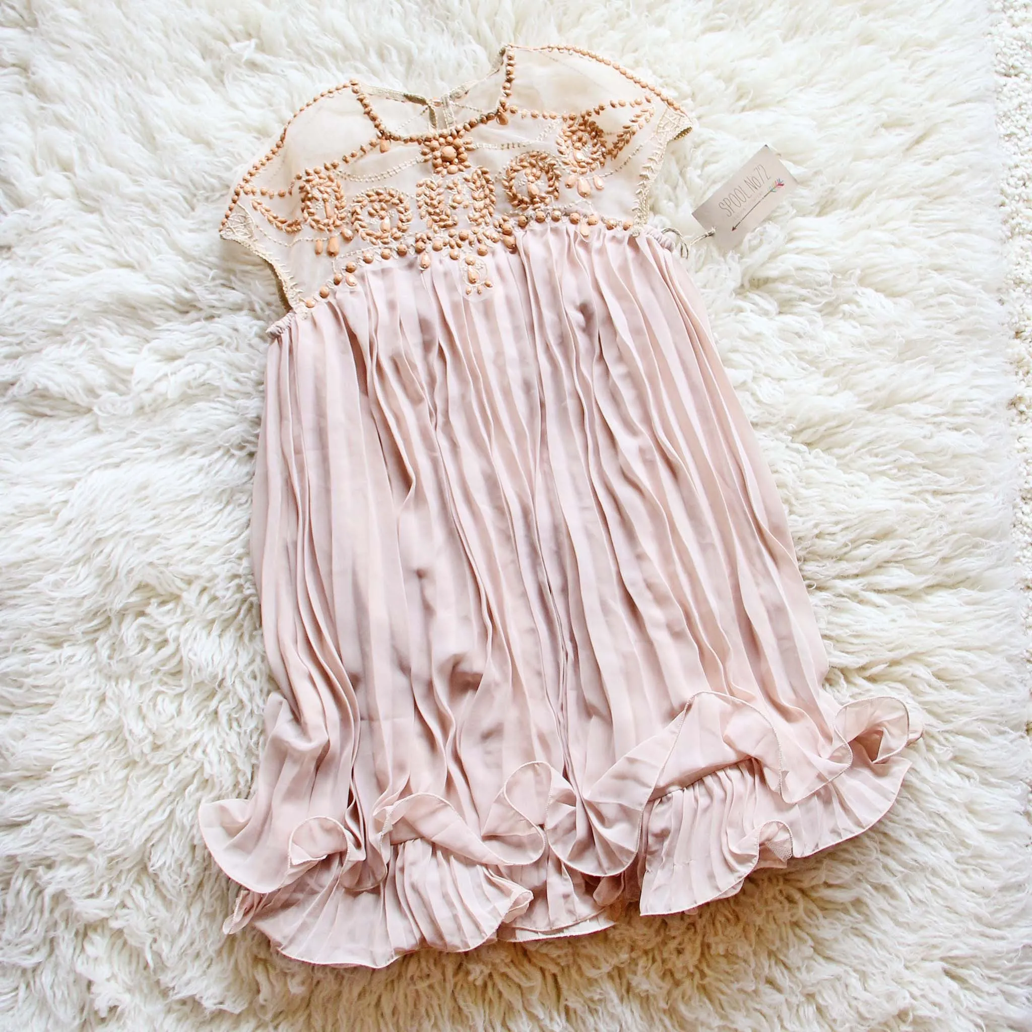 The Hallie Dress in Blush