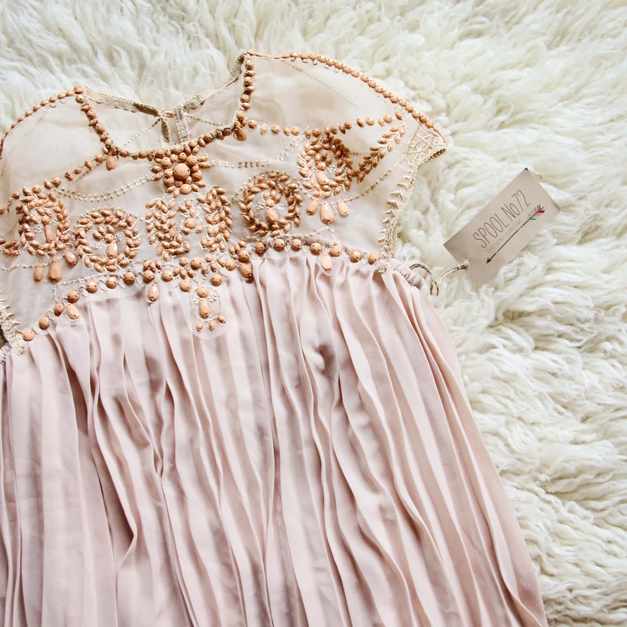 The Hallie Dress in Blush