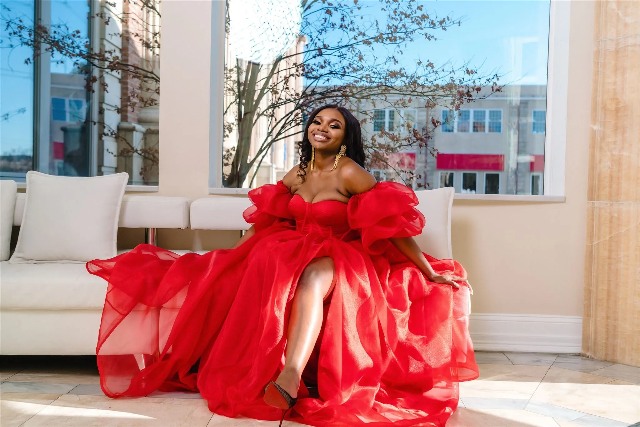 The Red Sofia Dress