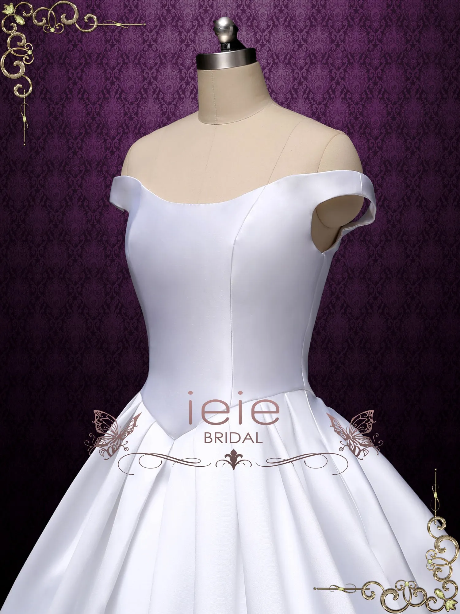 Timeless Satin Ball Gown Wedding Dress TATIA