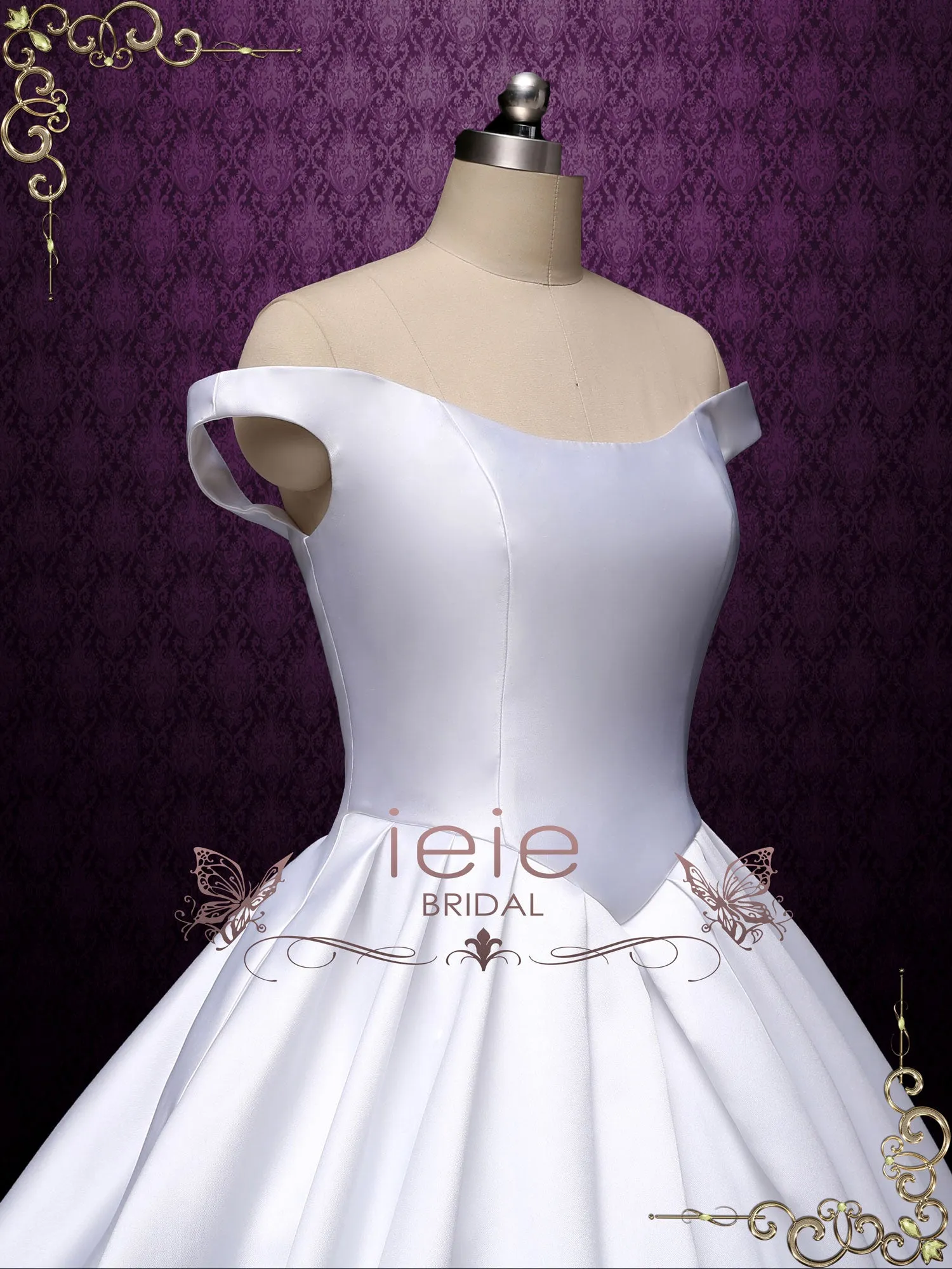 Timeless Satin Ball Gown Wedding Dress TATIA