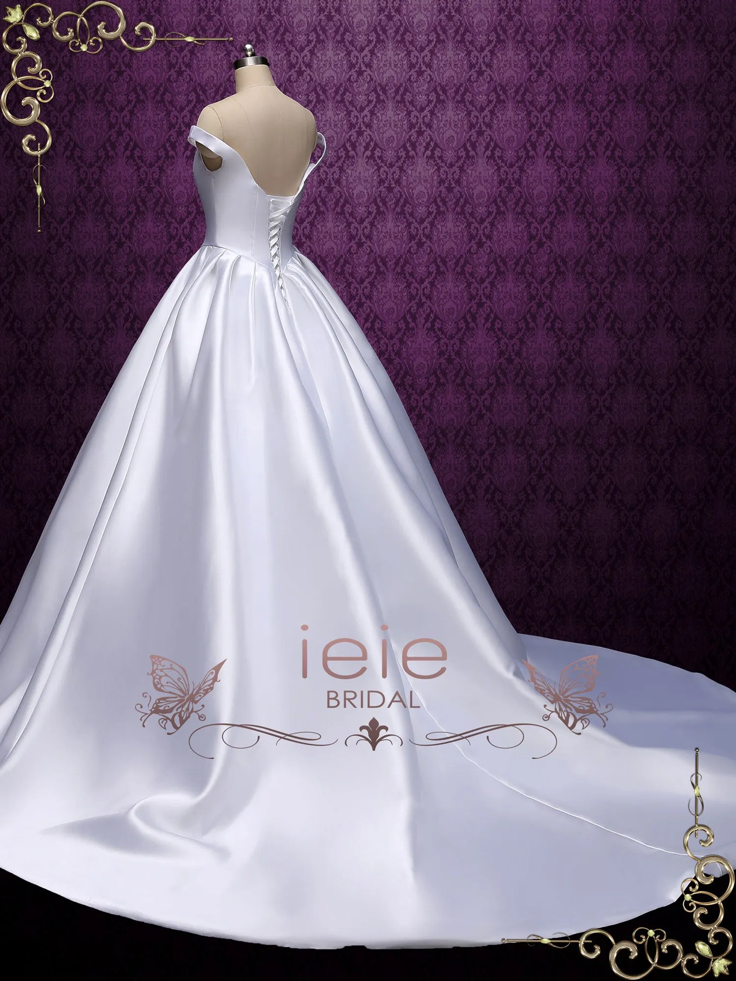Timeless Satin Ball Gown Wedding Dress TATIA