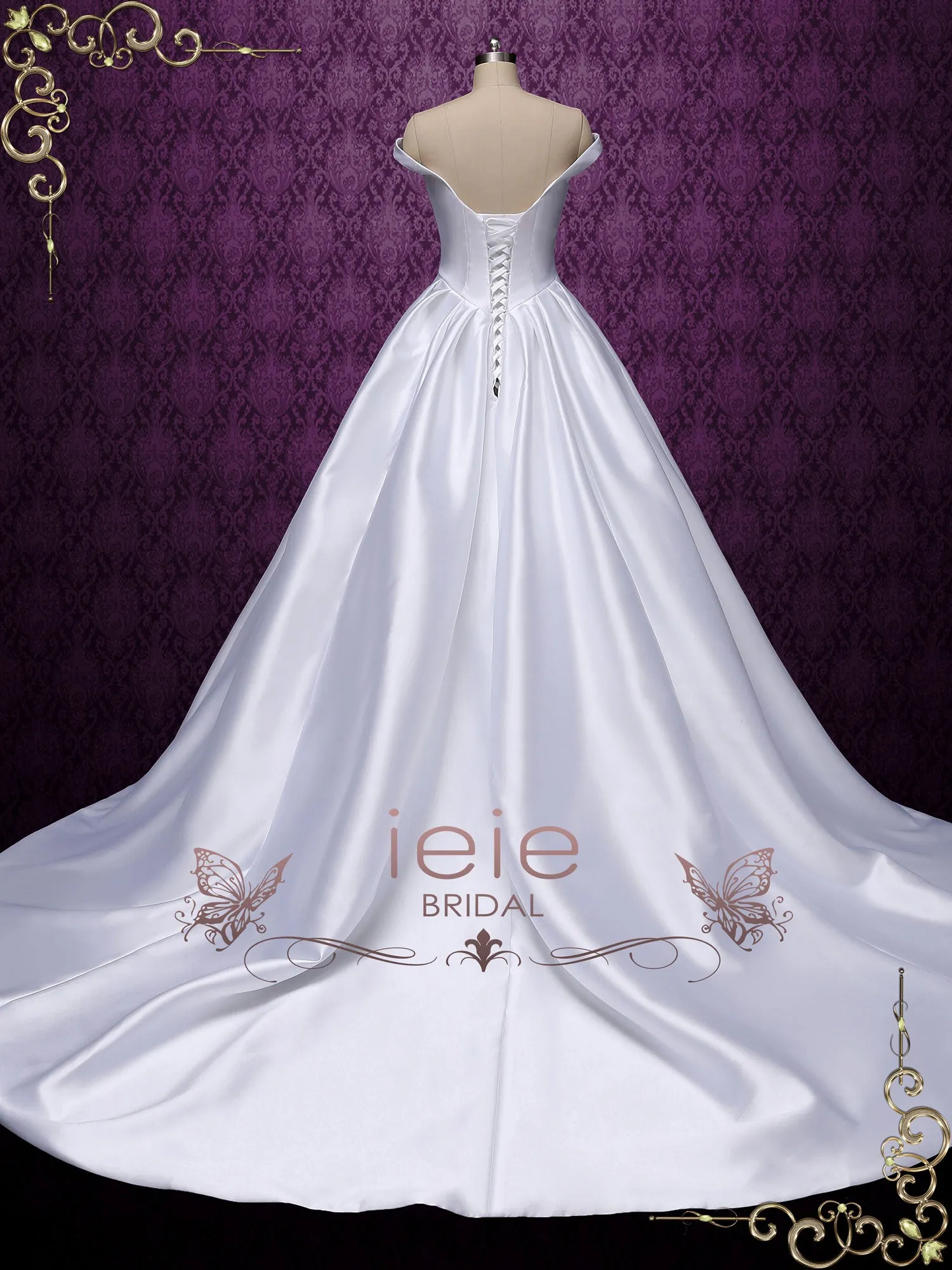Timeless Satin Ball Gown Wedding Dress TATIA