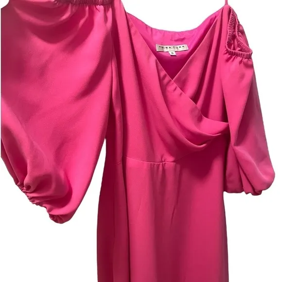 Trina Turk Women's Cold Shoulder Swing Dress with Spaghetti Straps, EUC size 8