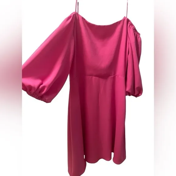 Trina Turk Women's Cold Shoulder Swing Dress with Spaghetti Straps, EUC size 8