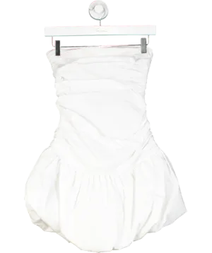 Tularosa White Jess Bubble Hem Mini Dress UK XS