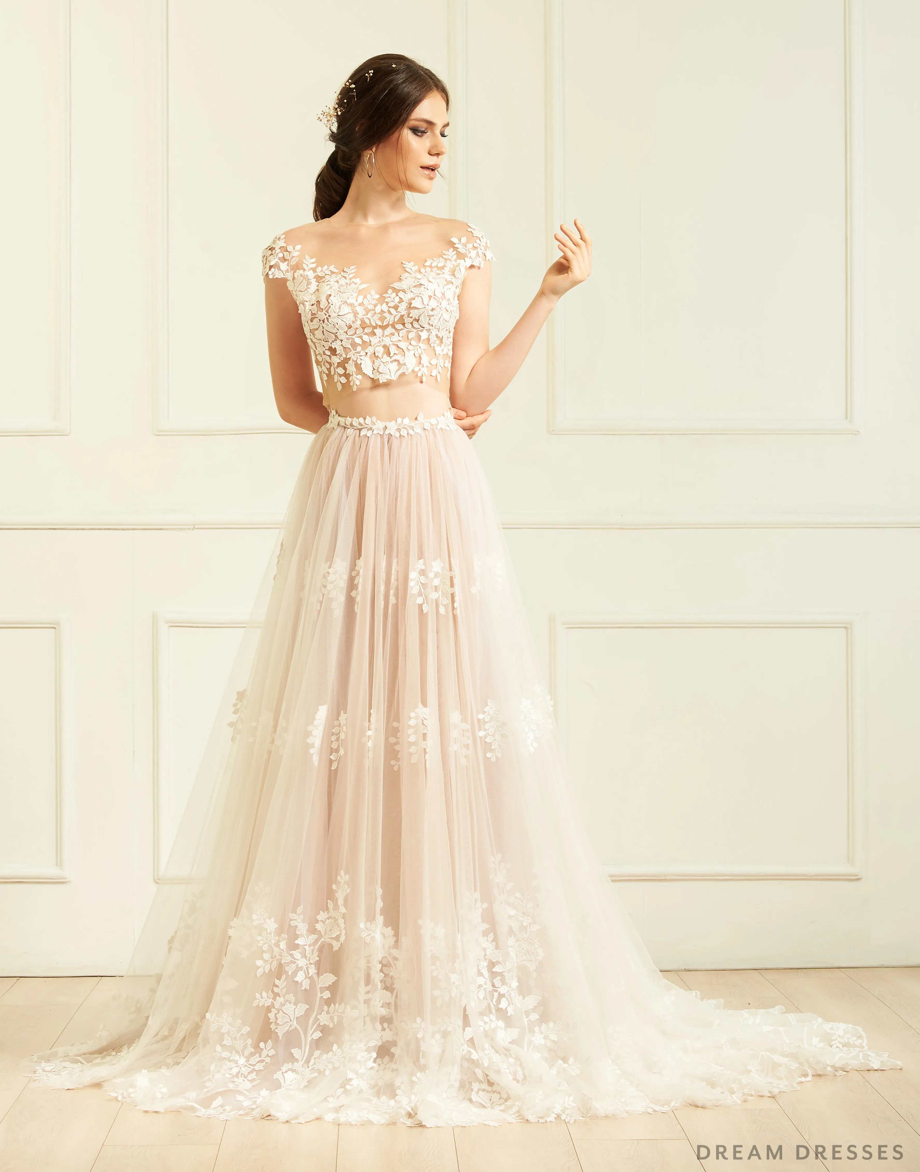 Two-Piece Wedding Dress (#Amelia)