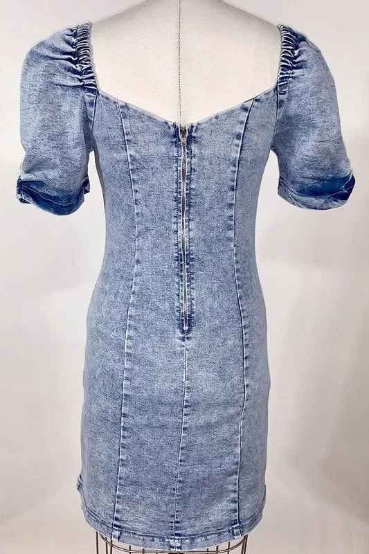 Until Next Time Denim Dress - SALE