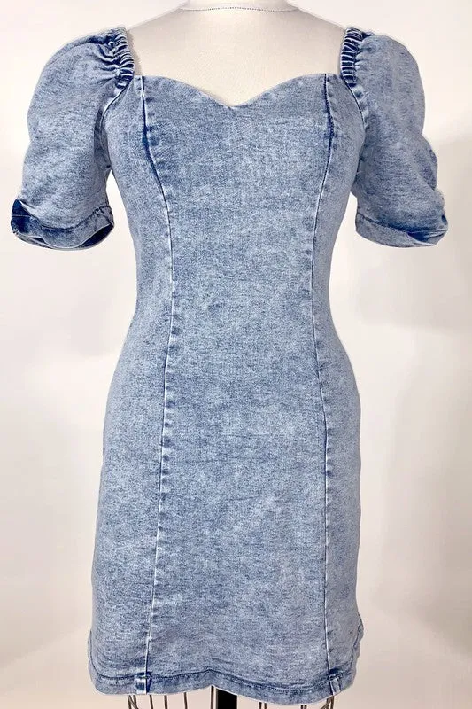Until Next Time Denim Dress - SALE