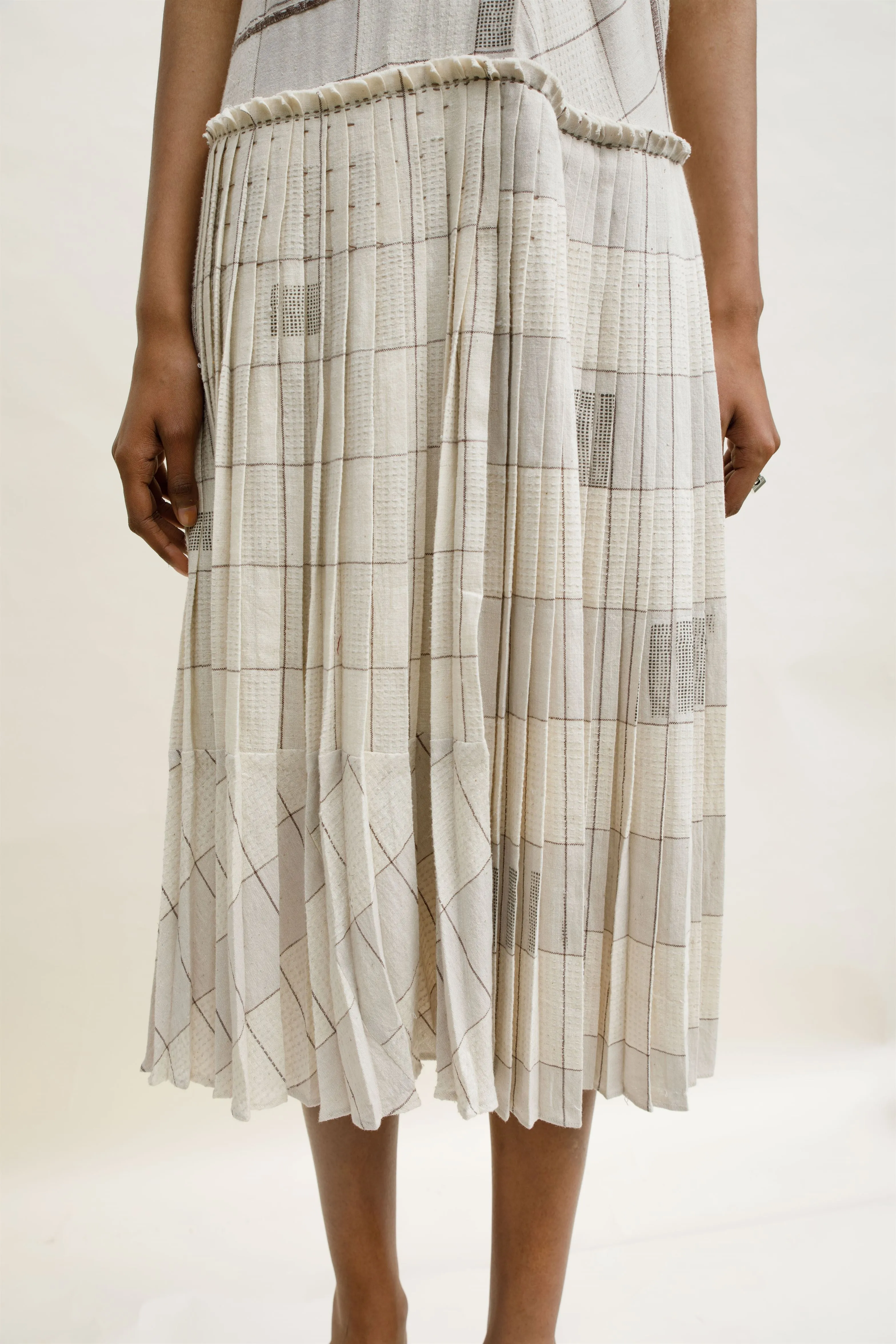 Urvashi Kaur   I   Tokyo DRESS FINN Hand Spun Cotton Shell TESSELLATE- 12