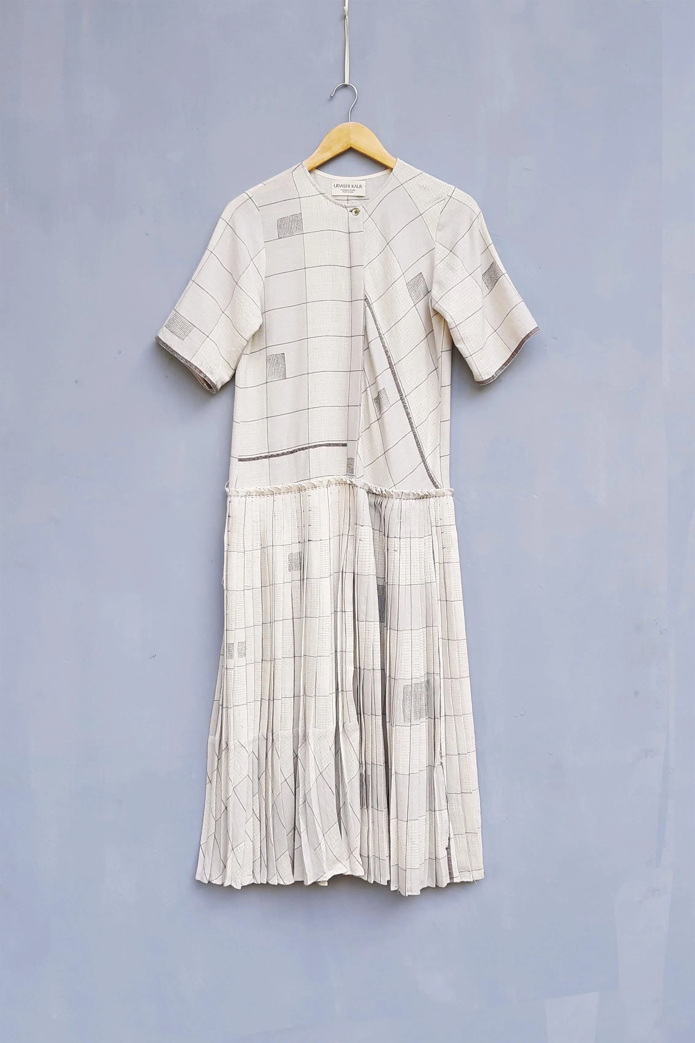 Urvashi Kaur   I   Tokyo DRESS FINN Hand Spun Cotton Shell TESSELLATE- 12