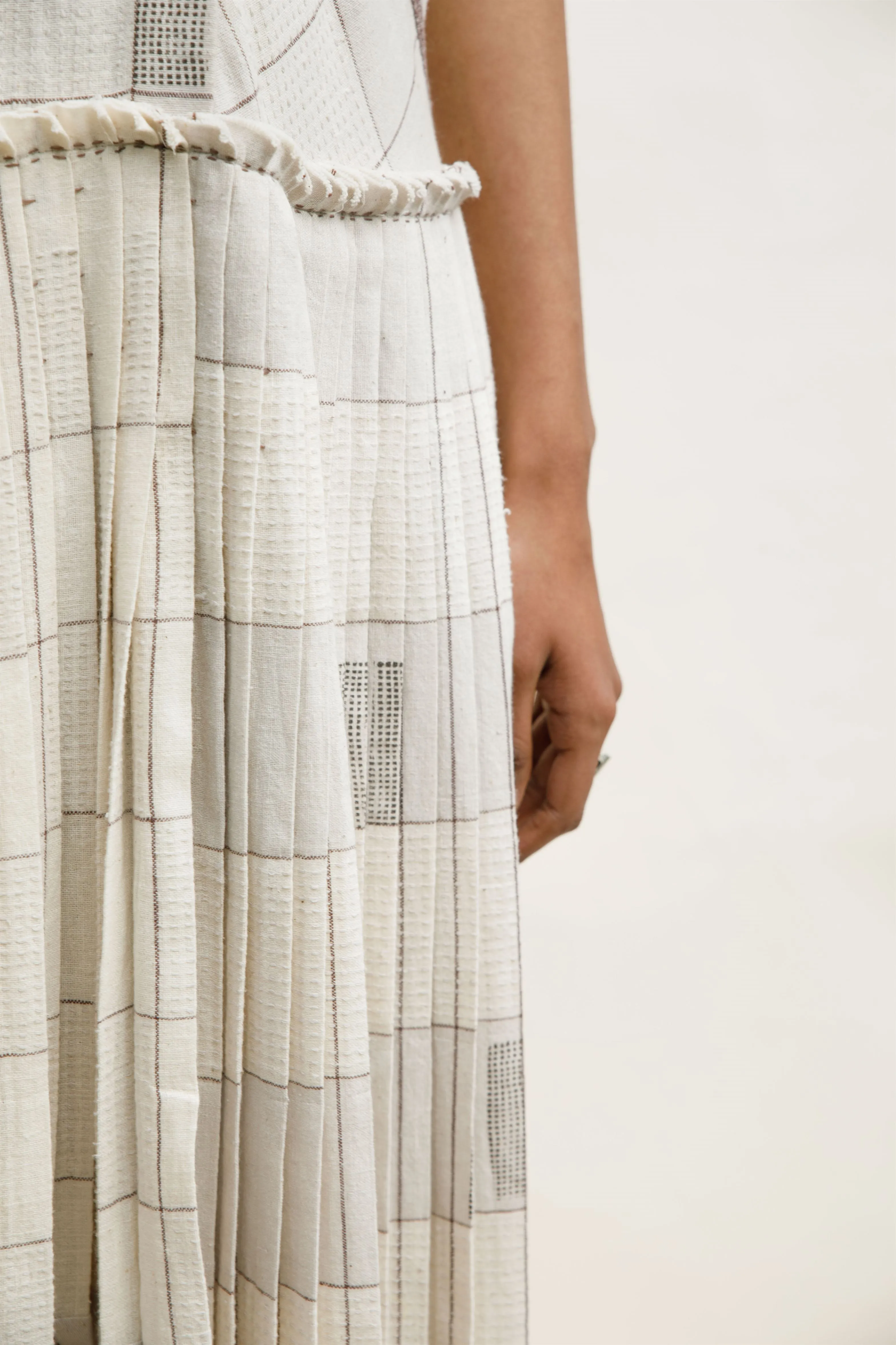 Urvashi Kaur   I   Tokyo DRESS FINN Hand Spun Cotton Shell TESSELLATE- 12