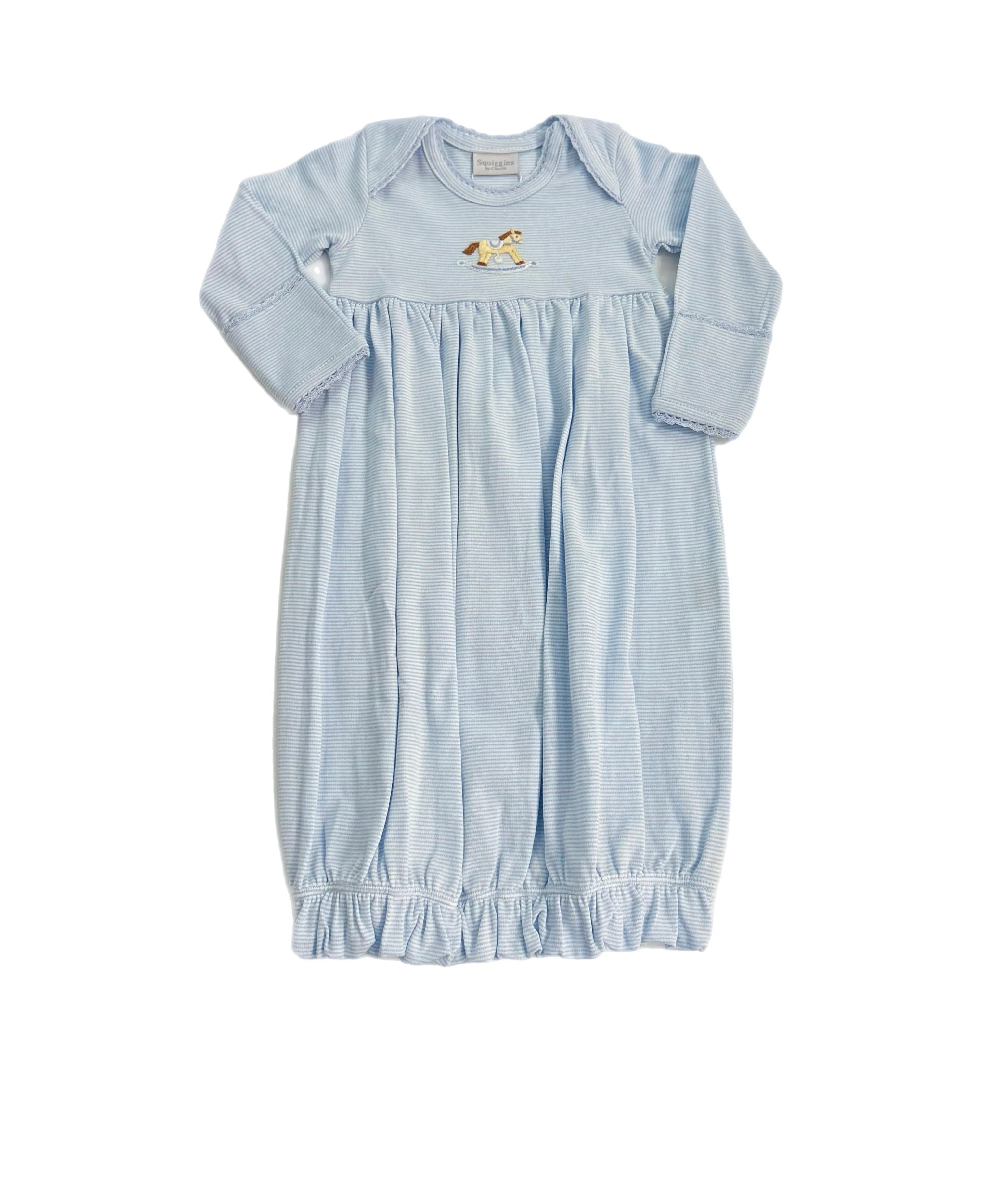 VINTAGE ROCKING HORSE LAP SHOULDER GOWN