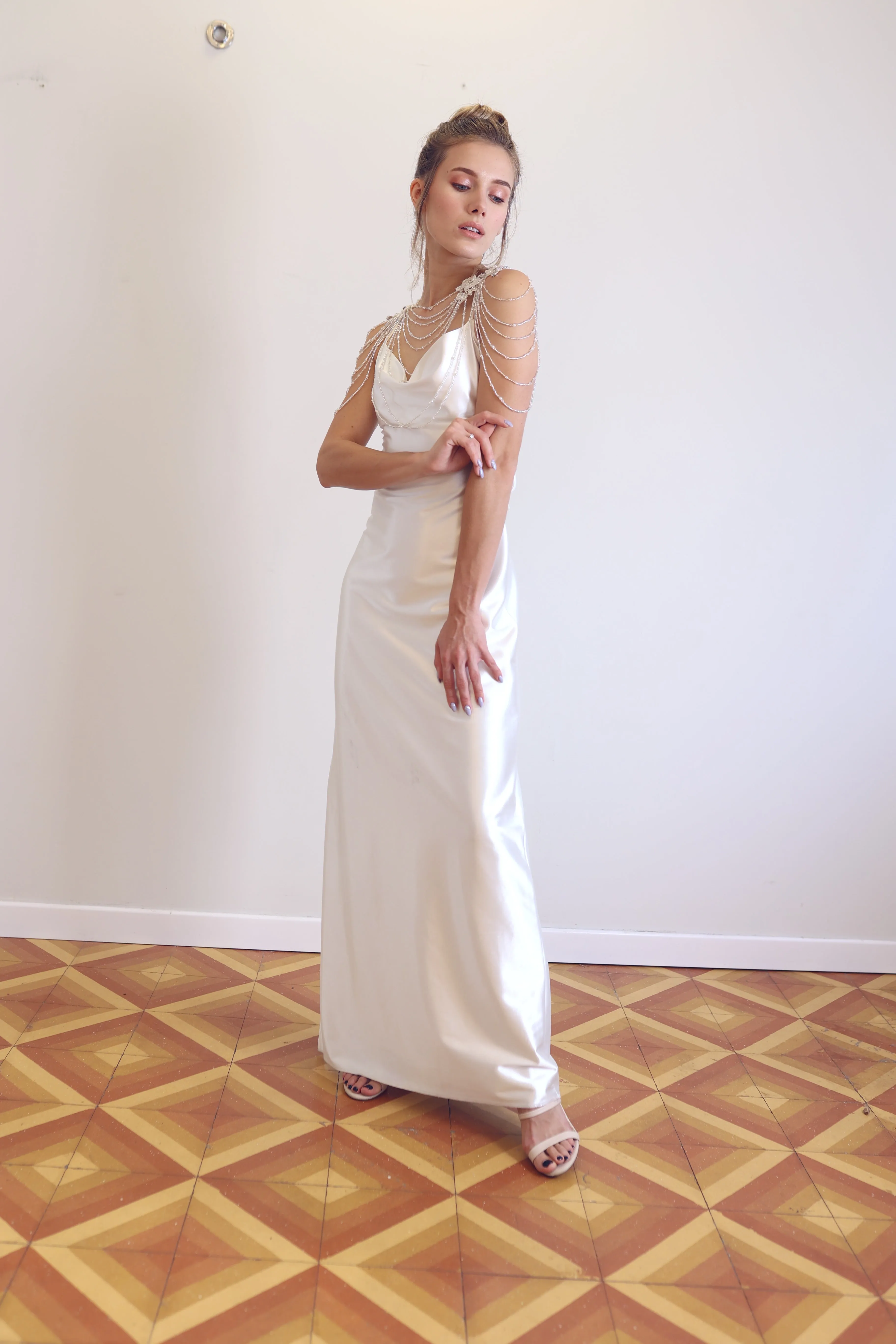 Wedding Shoulder Jewelry, Lace Bridal Epaulettes Sleeves,
